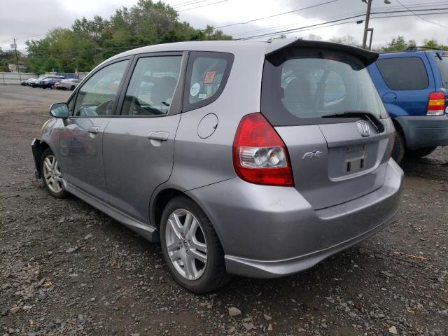 JHMGD38637S055018 - 2007 HONDA FIT S SILVER photo 3