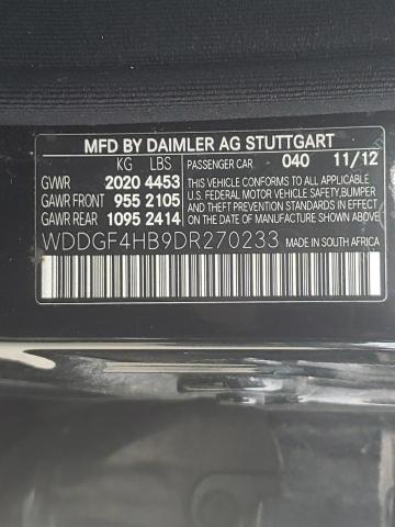 WDDGF4HB9DR270233 - 2013 MERCEDES-BENZ C 250  photo 10