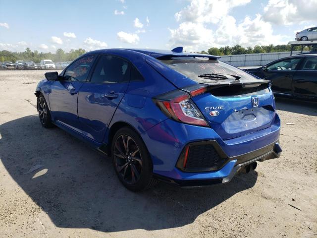 SHHFK7H49JU233980 - 2018 HONDA CIVIC SPOR BLUE photo 3