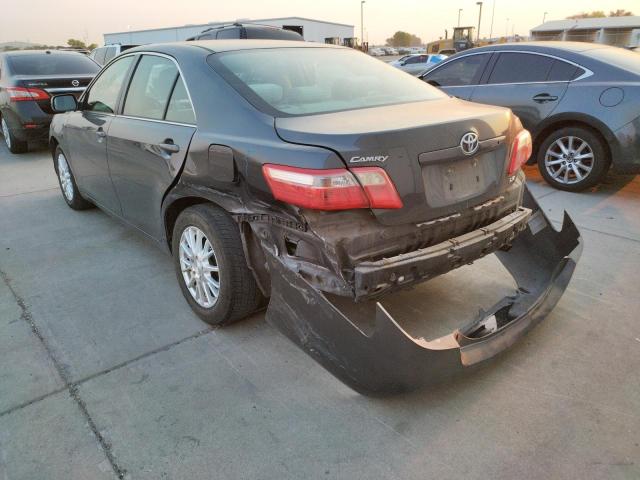 4T1BE46K58U752724 - 2008 TOYOTA CAMRY CE GRAY photo 3