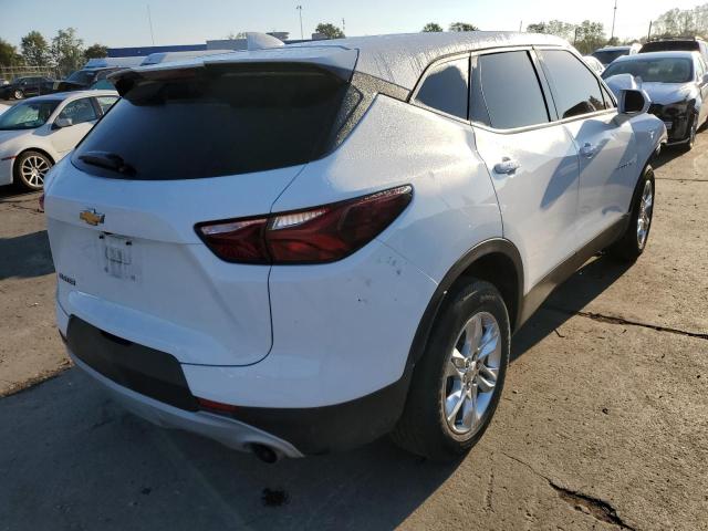 3GNKBBRA4KS609881 - 2019 CHEVROLET BLAZER 1LT WHITE photo 4