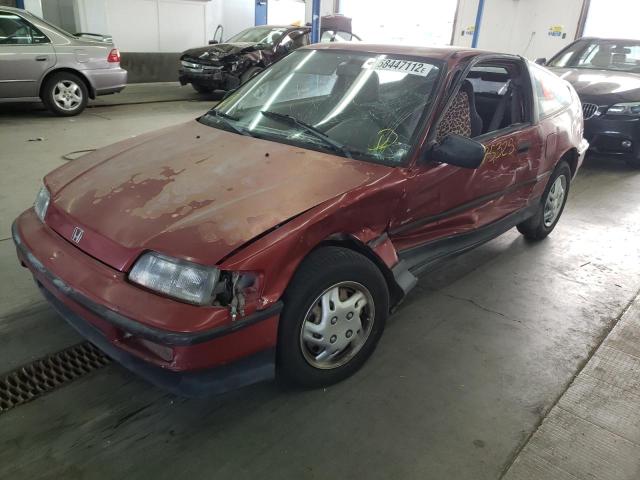 JHMED8353LS023201 - 1990 HONDA CIVIC CRX RED photo 2