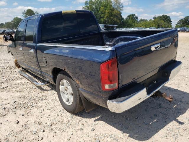 1D7HA18N24S670445 - 2004 DODGE RAM 1500 S BLUE photo 3