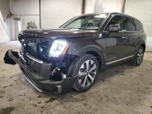 5XYP6DHC7NG275241 - 2022 KIA TELLURIDE GREEN photo 2