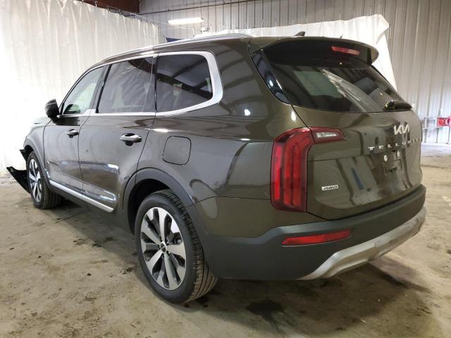 5XYP6DHC7NG275241 - 2022 KIA TELLURIDE GREEN photo 3