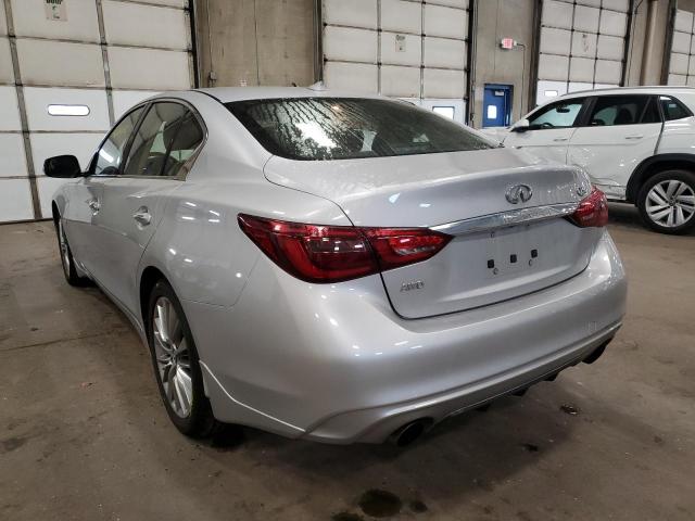 JN1EV7AR6JM438788 - 2018 INFINITI Q50 HYBRID SILVER photo 3