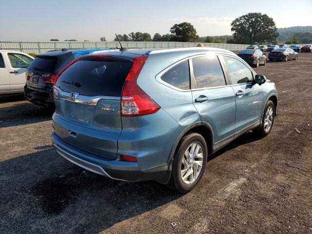 5J6RM4H76FL069569 - 2015 HONDA CR-V EXL BLUE photo 4