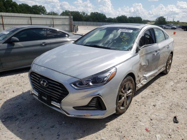 5NPE34AFXJH681070 - 2018 HYUNDAI SONATA SPO SILVER photo 2