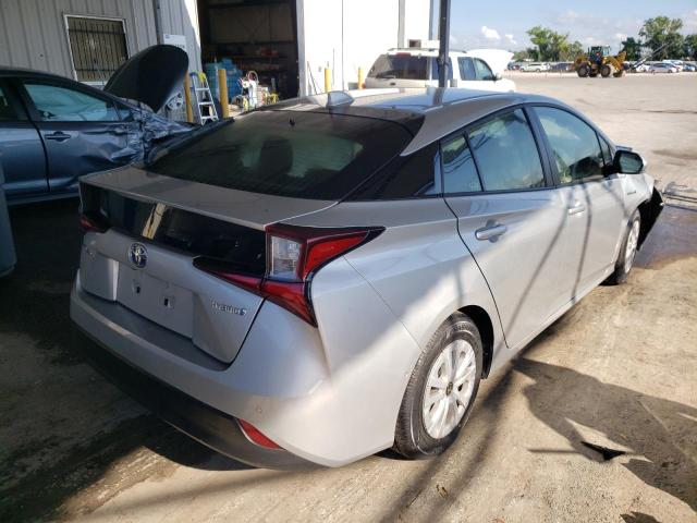 JTDKAMFU5M3152061 - 2021 TOYOTA PRIUS SPEC SILVER photo 4