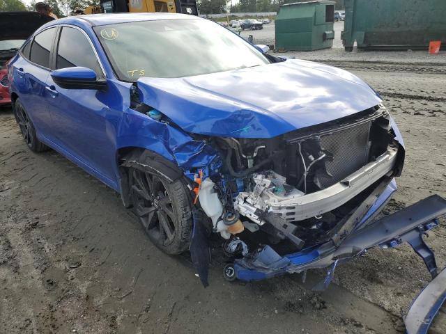 19XFC2F83KE029741 - 2019 HONDA CIVIC SPOR BLUE photo 1