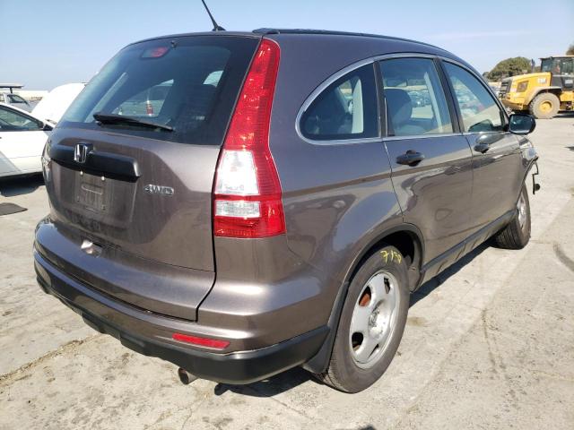 5J6RE4H35BL039550 - 2011 HONDA CR-V LX GRAY photo 4