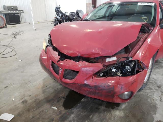 2G2WP552671115427 - 2007 PONTIAC GRAND PRIX Կարմիր լուսանկար 9