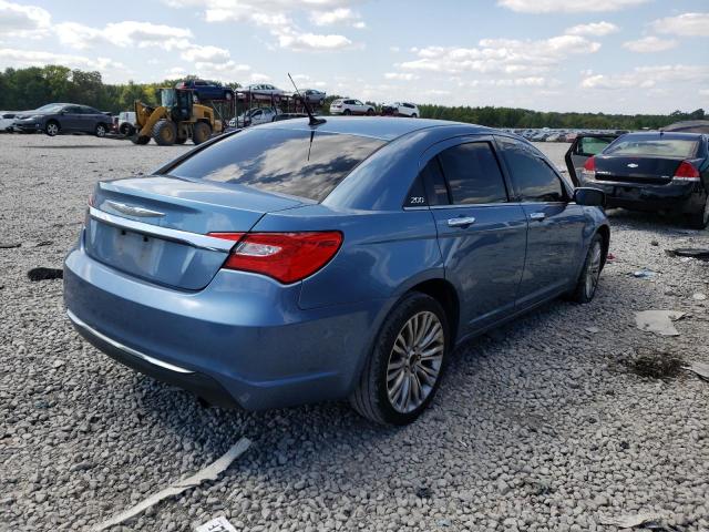 1C3BC2FB5BN537171 - 2011 CHRYSLER 200 LIMITE BLUE photo 4