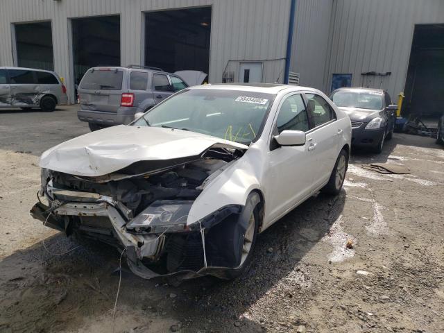 3FAHP0JAXCR185836 - 2012 FORD FUSION SEL WHITE photo 2