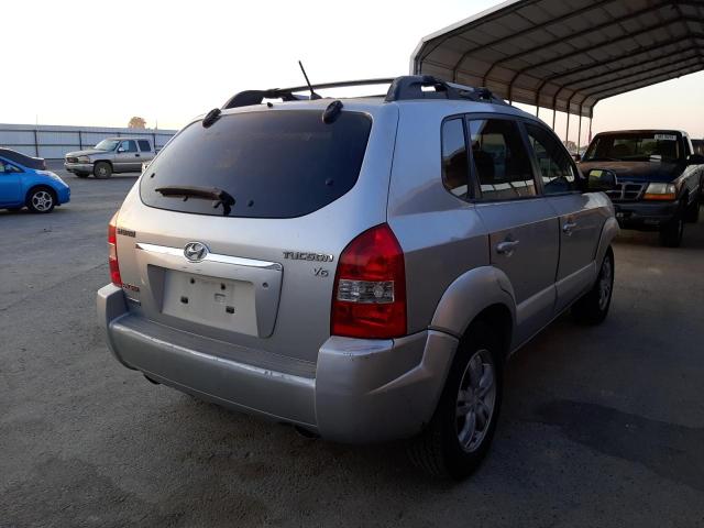 KM8JN12D37U582363 - 2007 HYUNDAI TUCSON SE SILVER photo 4