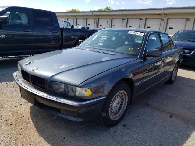 WBAGG83431DN83078 - 2001 BMW 740 I AUTO GRAY photo 2