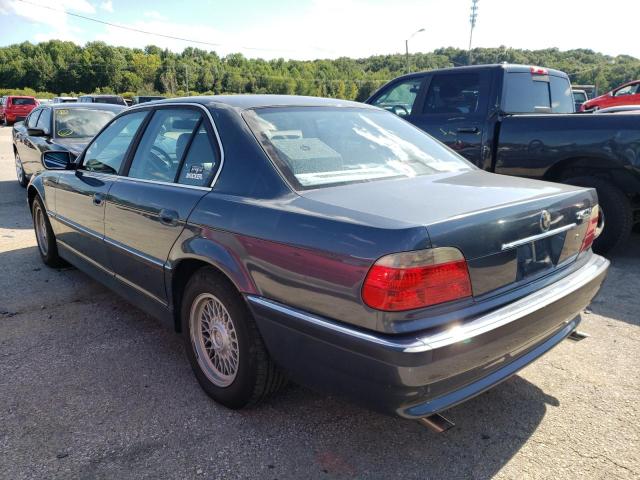 WBAGG83431DN83078 - 2001 BMW 740 I AUTO GRAY photo 3