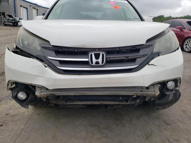 5J6RM3H70DL044870 - 2013 HONDA CR-V EXL WHITE photo 9