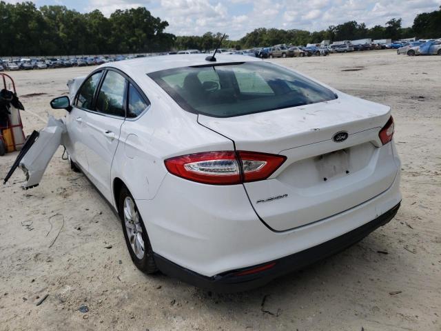 3FA6P0G79GR403211 - 2016 FORD FUSION S WHITE photo 3