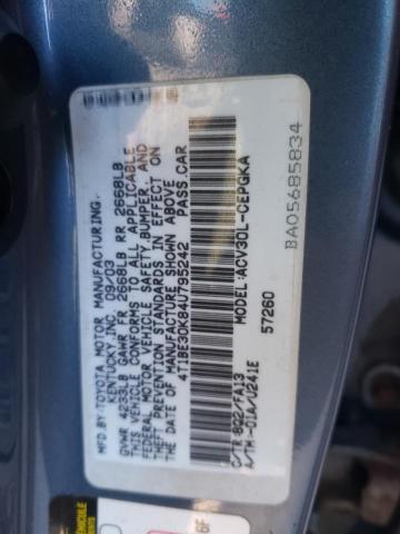 4T1BE30K84U795242 - 2004 TOYOTA CAMRY LE  photo 10