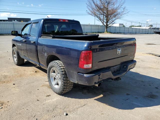 1C6RD7FT5CS312093 - 2012 DODGE RAM 1500 S BLUE photo 3