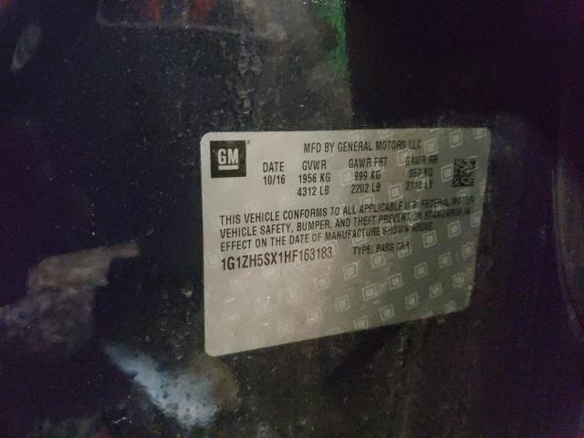 1G1ZH5SX1HF163183 - 2017 CHEVROLET MALIBU PRE გრაფიტი ფოტო 10