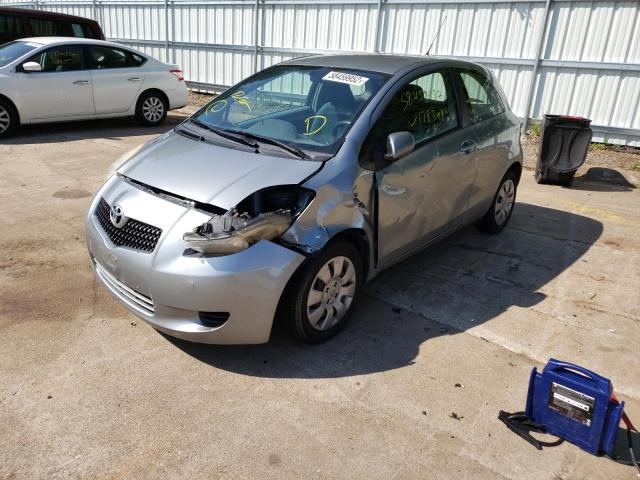 JTDJT923385155356 - 2008 TOYOTA YARIS SILVER photo 2