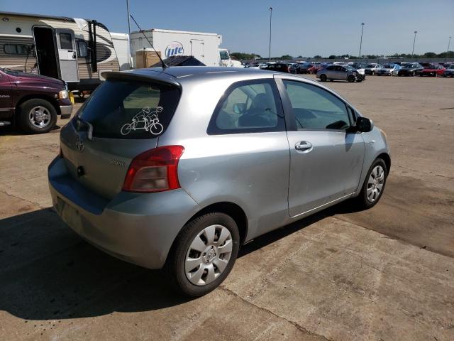 JTDJT923385155356 - 2008 TOYOTA YARIS SILVER photo 4