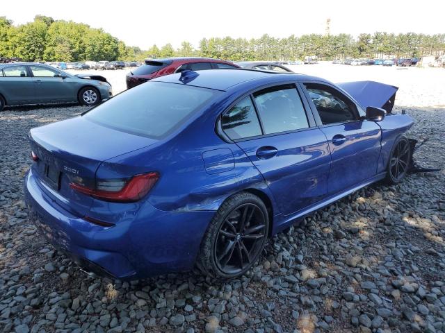 3MW5R7J01M8B91035 - 2021 BMW 330XI BLUE photo 4