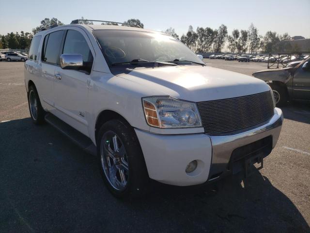 5N1AA08A06N738046 - 2006 NISSAN ARMADA SE WHITE photo 1