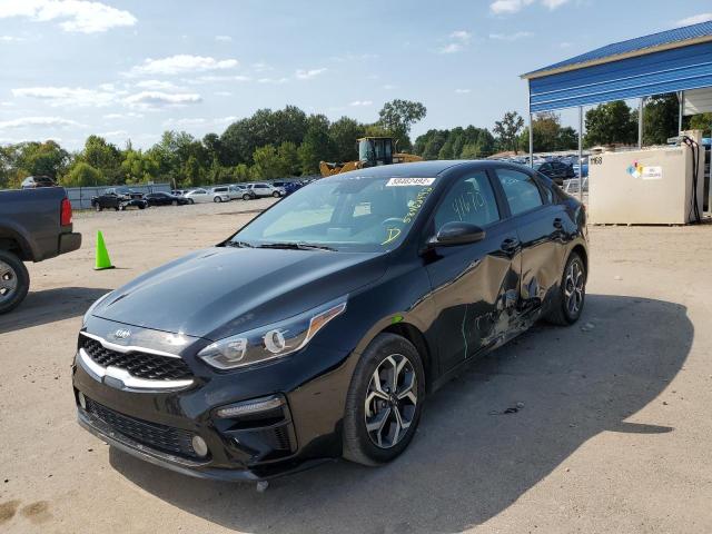 3KPF24AD9ME378103 - 2021 KIA FORTE FE BLACK photo 2