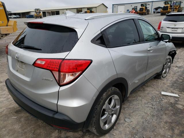 3CZRU6H78GM760520 - 2016 HONDA HR-V EXL SILVER photo 4