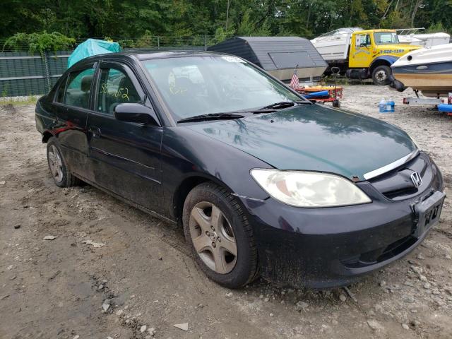 2HGES26724H588633 - 2004 HONDA CIVIC EX BLACK photo 1