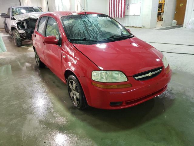 KL1TD66677B742255 - 2007 CHEVROLET AVEO BASE RED photo 1
