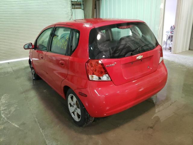 KL1TD66677B742255 - 2007 CHEVROLET AVEO BASE RED photo 3
