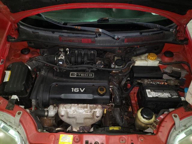 KL1TD66677B742255 - 2007 CHEVROLET AVEO BASE RED photo 7
