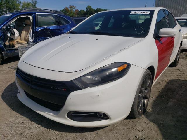 1C3CDFBB7ED803296 - 2014 DODGE DART SXT WHITE photo 2