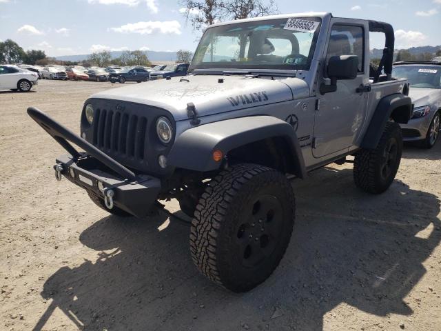 1C4AJWAG1EL120573 - 2014 JEEP WRANGLER S SILVER photo 2