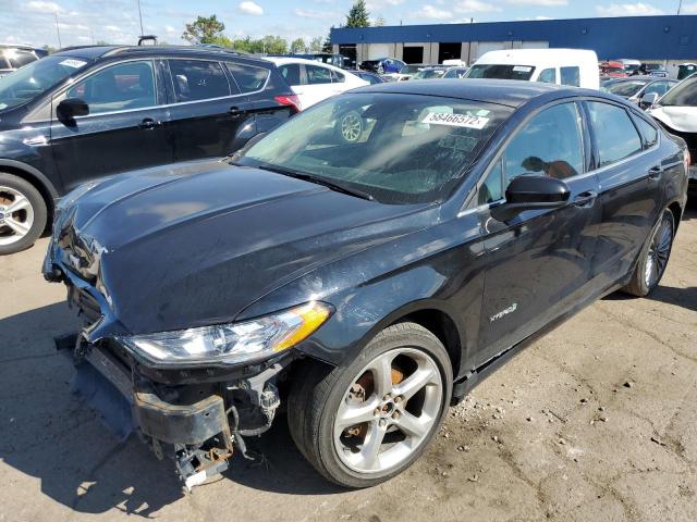 3FA6P0LU7KR147526 - 2019 FORD FUSION SE BLACK photo 2