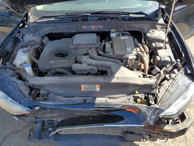 3FA6P0LU7KR147526 - 2019 FORD FUSION SE BLACK photo 7