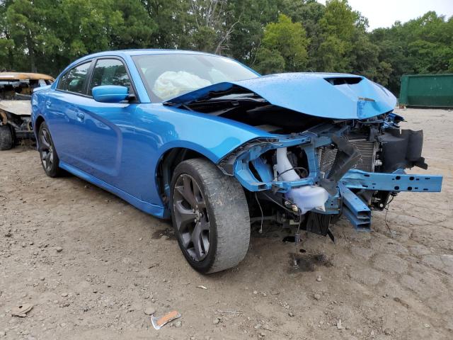 2C3CDXHG0KH553620 - 2019 DODGE CHARGER GT BLUE photo 1