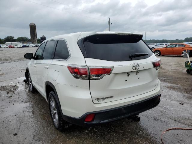 5TDZKRFH9GS150005 - 2016 TOYOTA HIGHLANDER WHITE photo 3