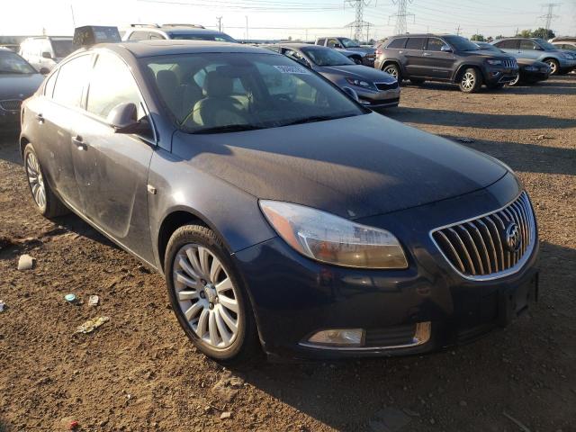 W04GT5GC8B1018627 - 2011 BUICK REGAL CXL BLUE photo 1