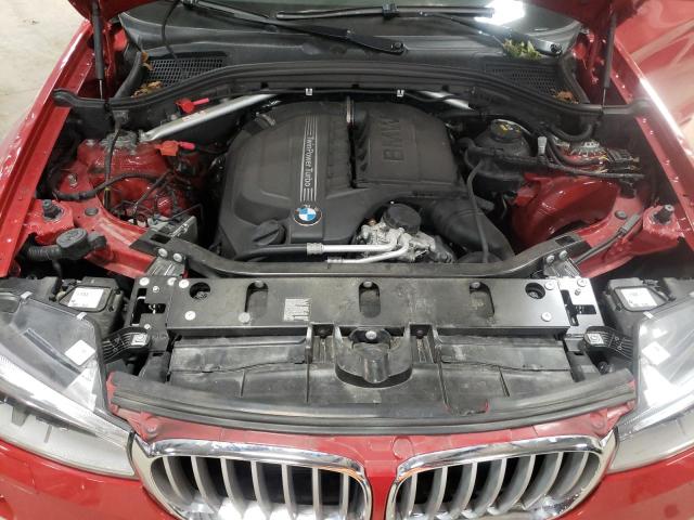 5UXWX7C53H0S18160 - 2017 BMW X3 XDRIVE3 RED photo 7