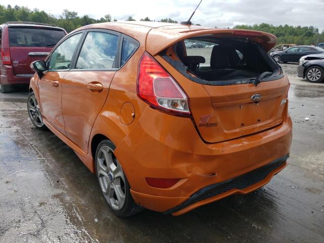 3FADP4GX2KM140807 - 2019 FORD FIESTA ST ORANGE photo 3