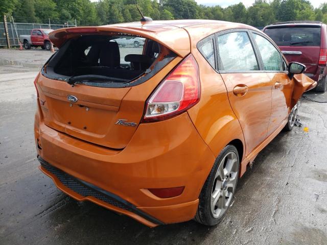 3FADP4GX2KM140807 - 2019 FORD FIESTA ST ORANGE photo 4