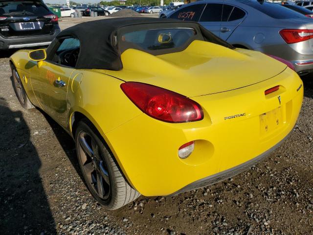 1G2MB35BX7Y111775 - 2007 PONTIAC SOLSTICE YELLOW photo 3