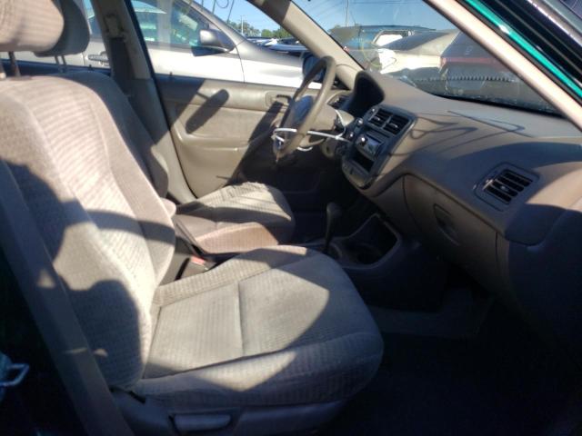 2HGEJ6617YH540637 - 2000 HONDA CIVIC BASE GREEN photo 5