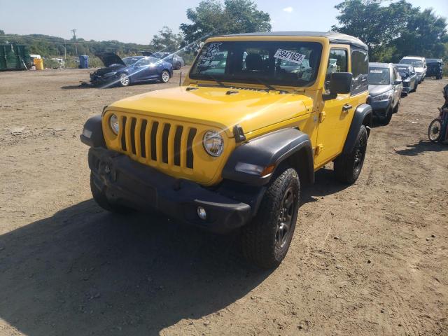 1C4GJXAN1JW293789 - 2018 JEEP WRANGLER S YELLOW photo 2