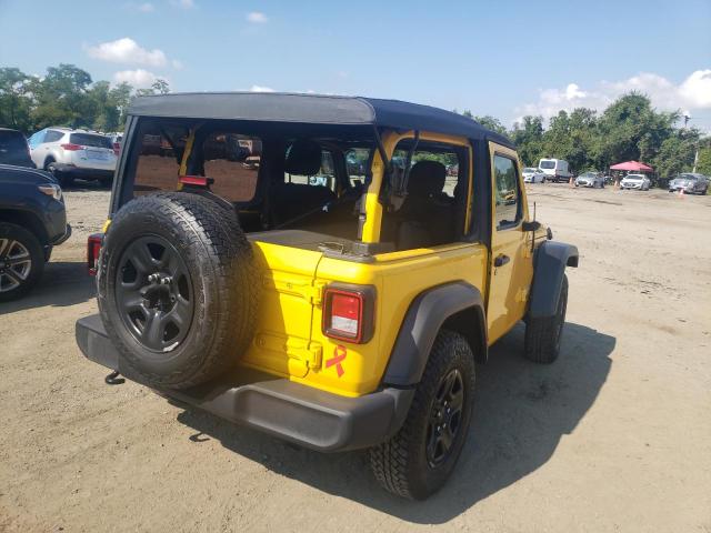 1C4GJXAN1JW293789 - 2018 JEEP WRANGLER S YELLOW photo 4